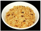 Rice with caramelized brown onion