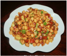 Chick peas chat / Chole chat