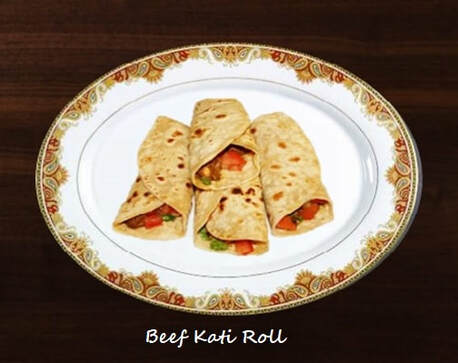 Beef kati roll / Beef wrap