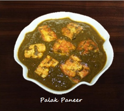 Palak Paneer / Spinach with Paneer