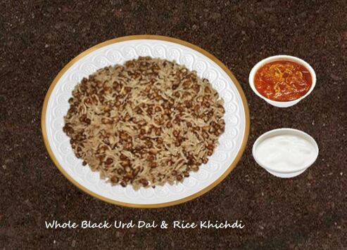 Whole Black urad dal & Rice Khichdi